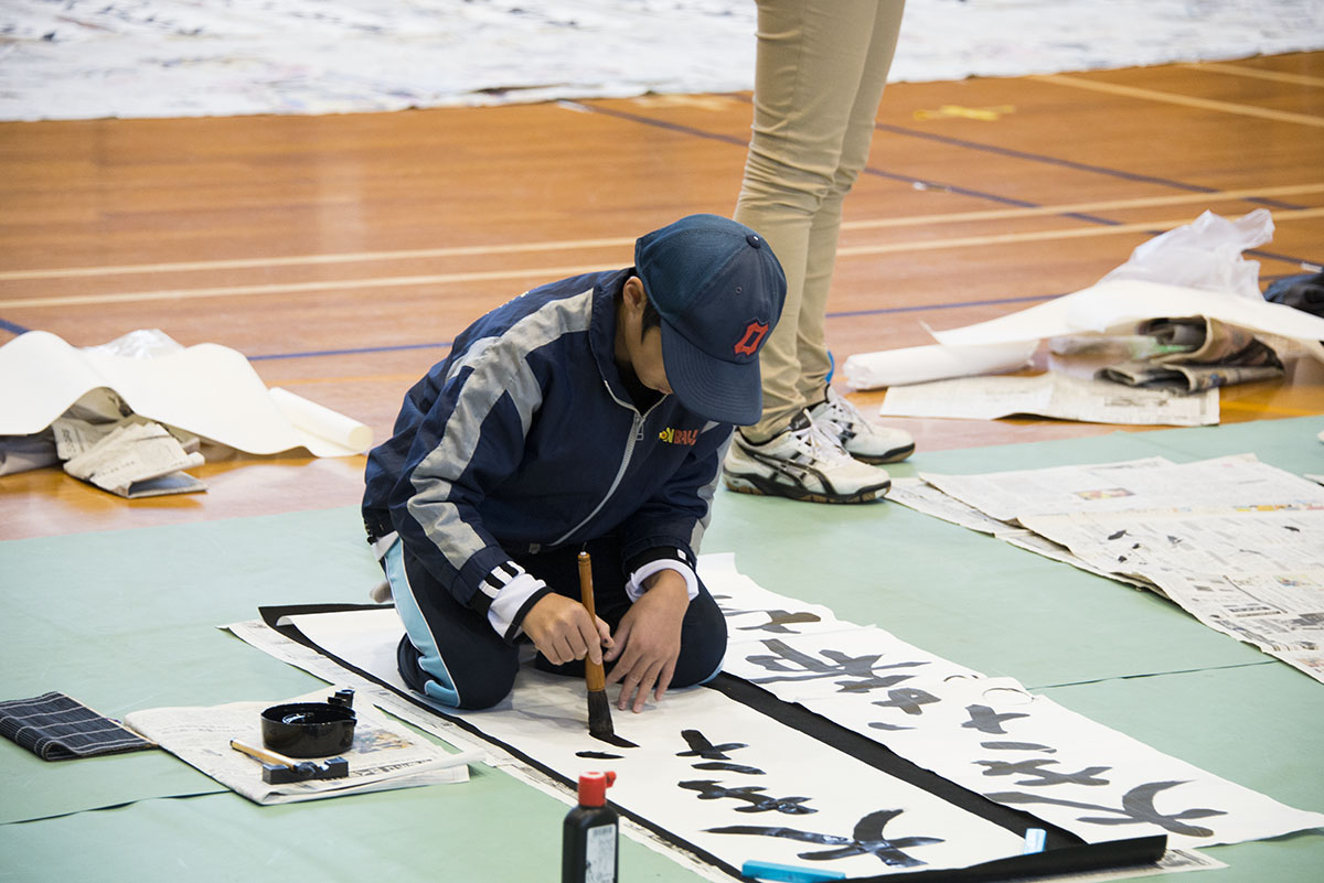 2015年大田スポーツ少年団書道教室の写真8