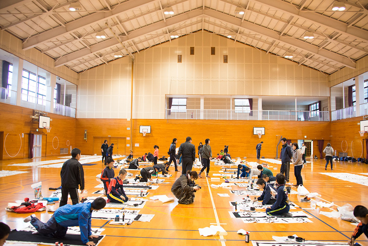 2016年大田スポーツ少年団書道教室の写真11