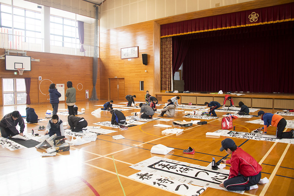 2017年大田スポーツ少年団書道教室の写真19