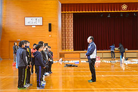 2019年大田スポーツ少年団書道教室の写真1（サムネイル）
